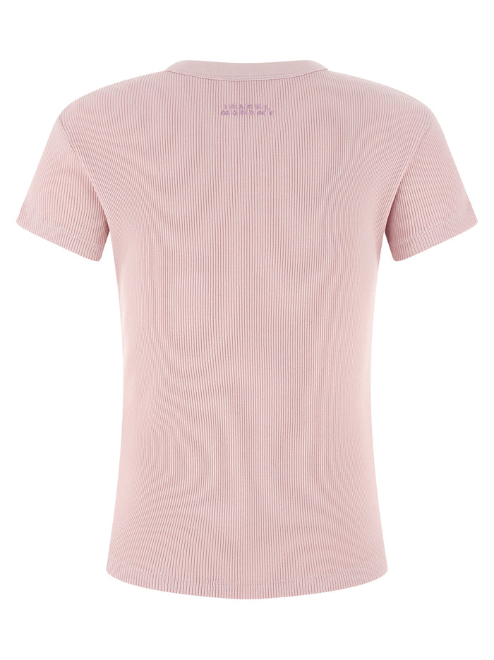 Isabel Marant 100% cotton t-shirt in pink — view 2