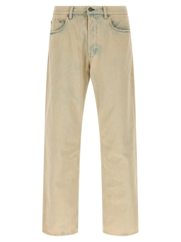 Golden Goose 100% cotton jeans in beige