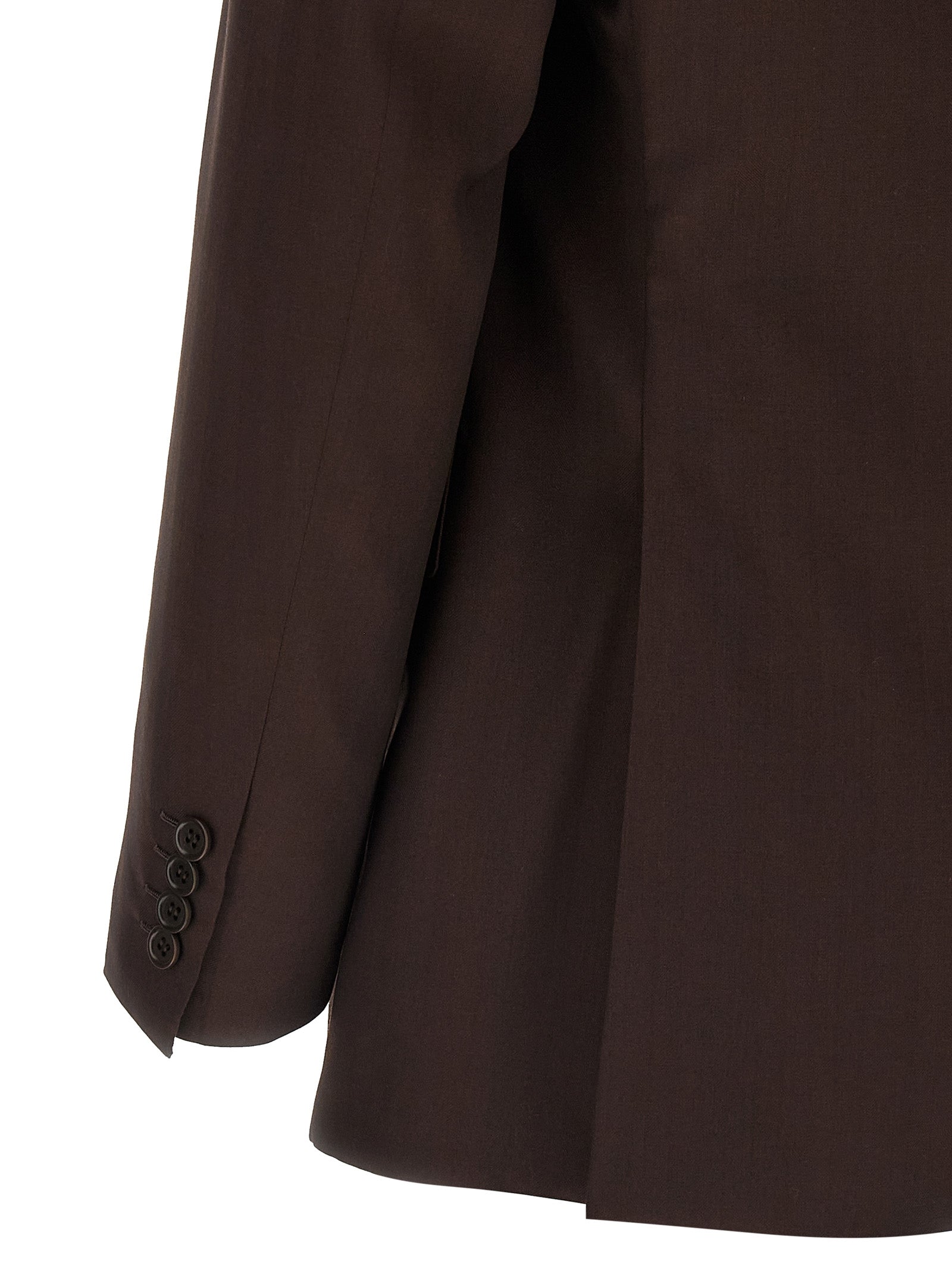 Brioni 100% Wool pant suit in brown — view 3