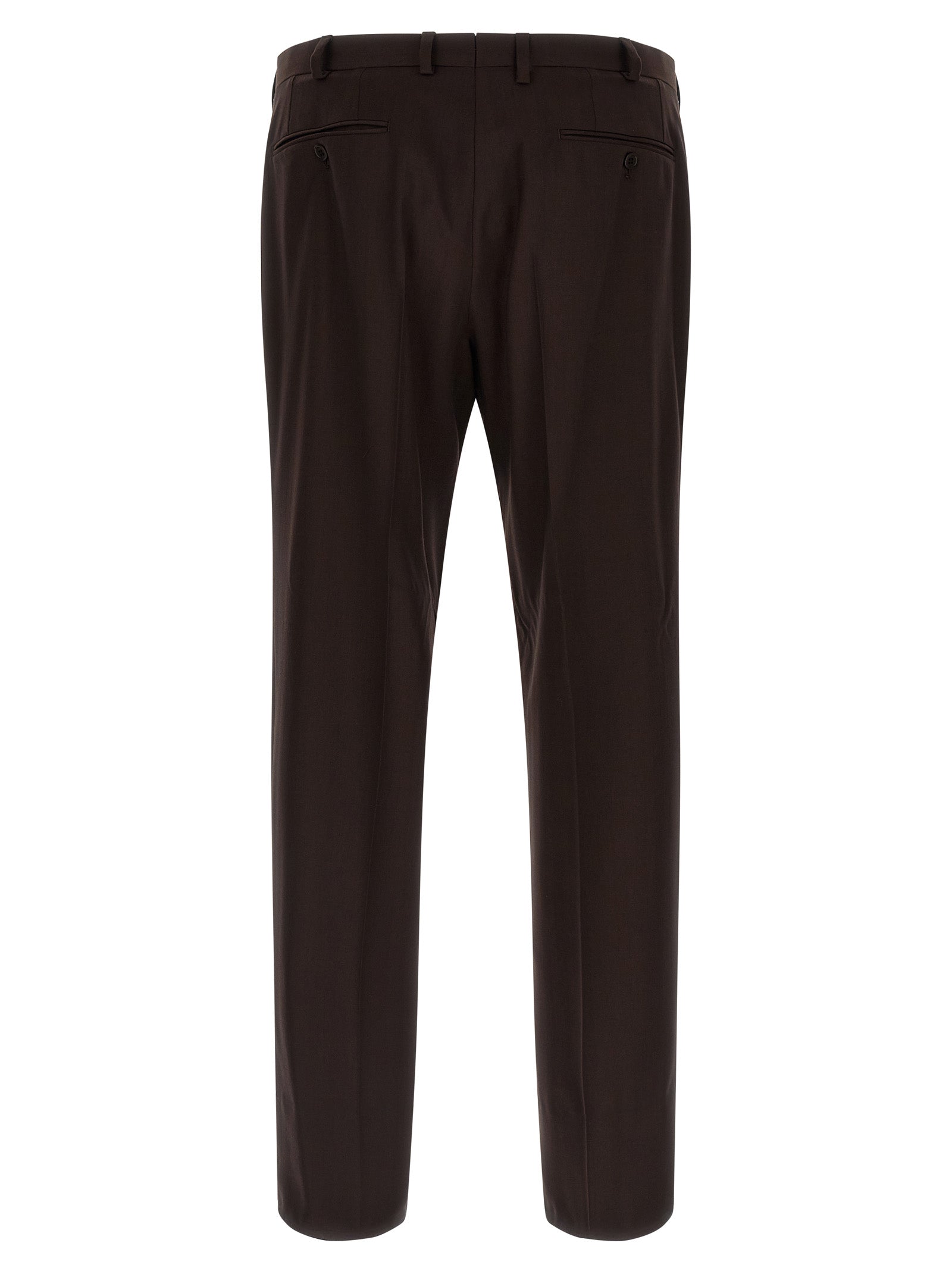 Brioni 100% Wool pant suit in brown — view 5
