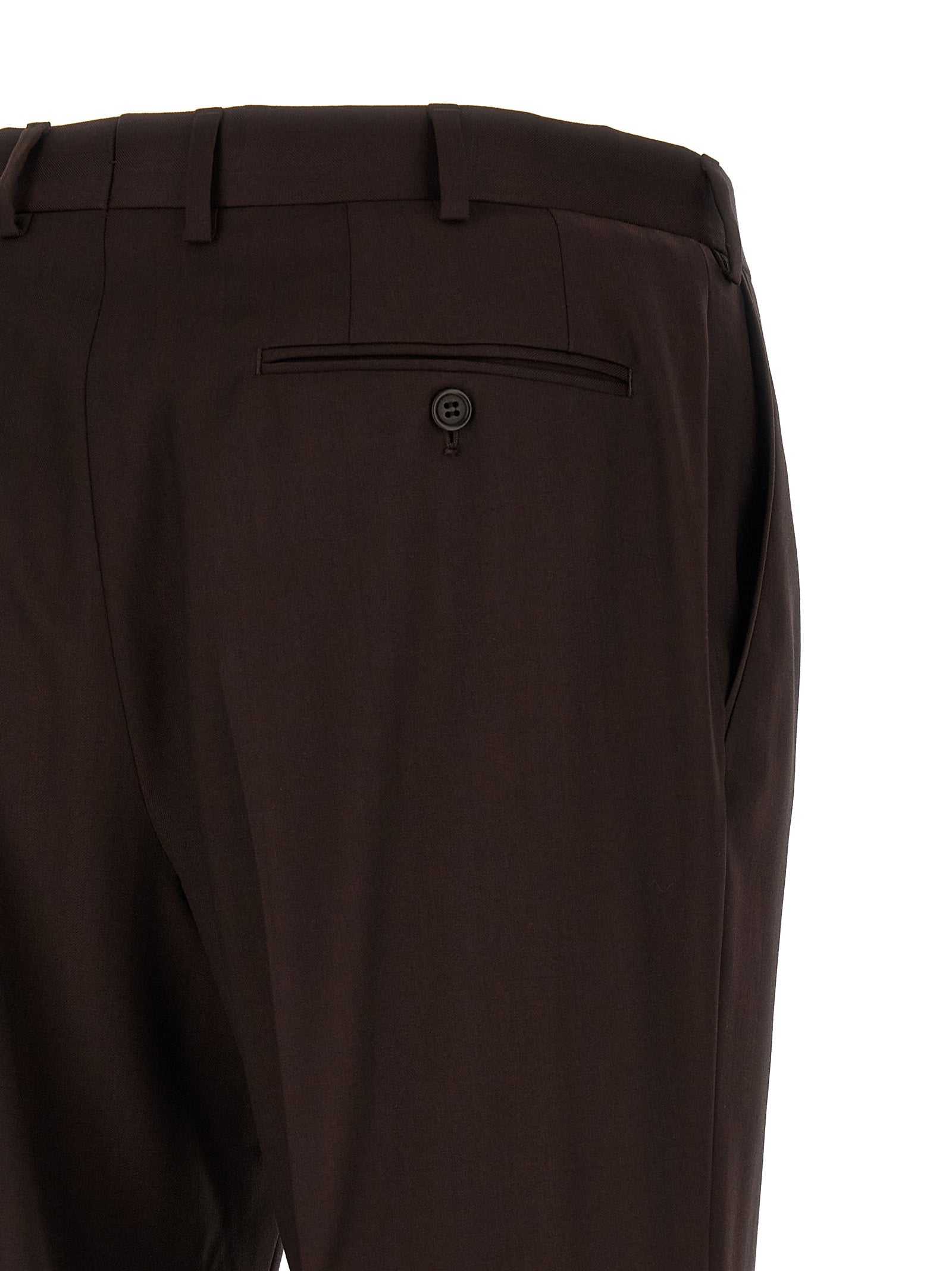 Brioni 100% Wool pant suit in brown — view 6