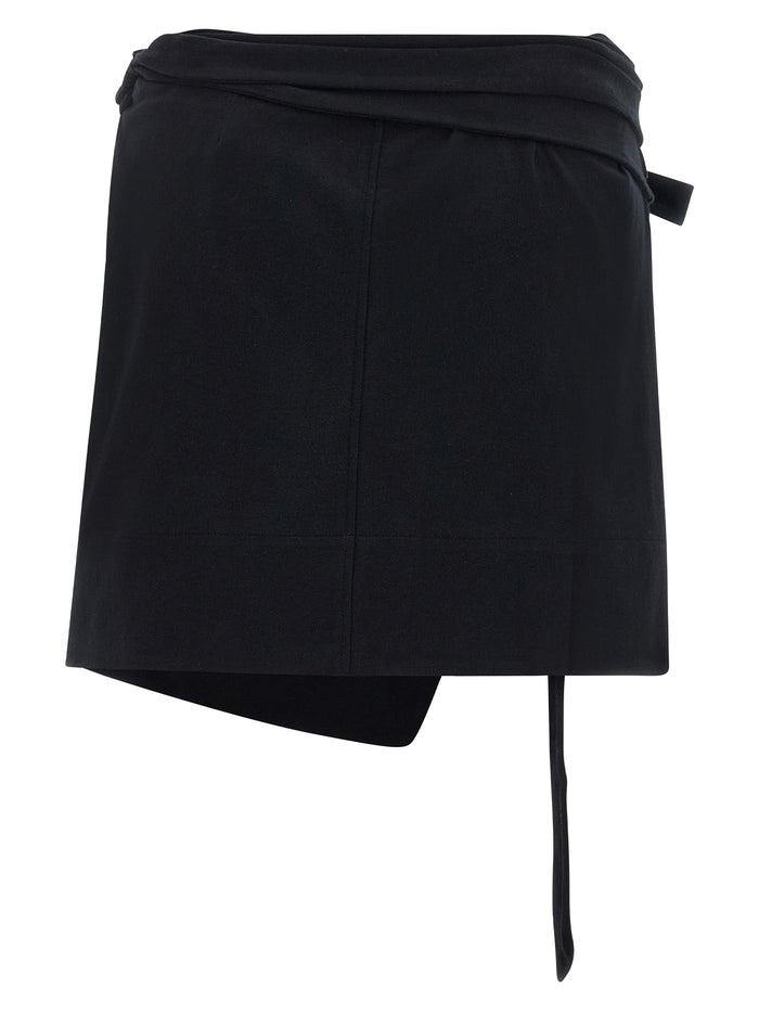 Isabel Marant 100% cotton shorts in black — view 2