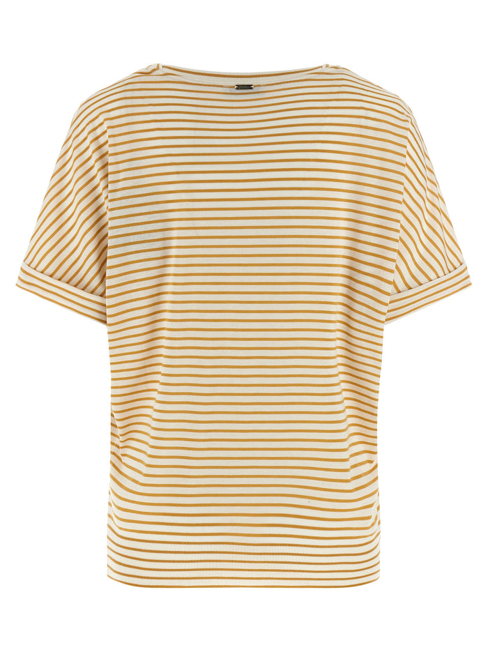 Herno 67% lyocell t-shirt in yellow — view 2
