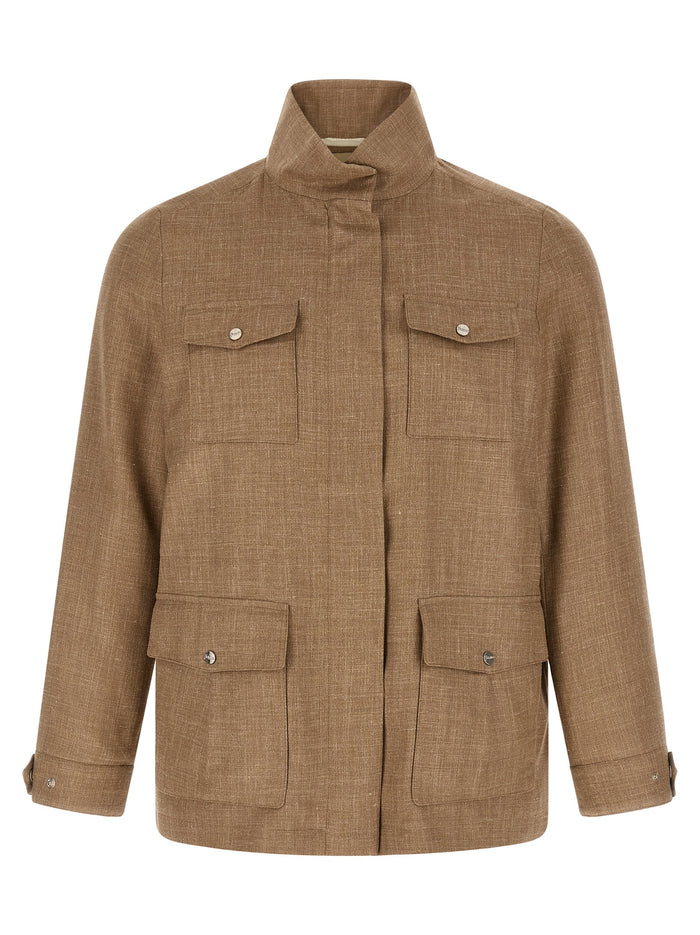 Herno 47% wool jacket in beige