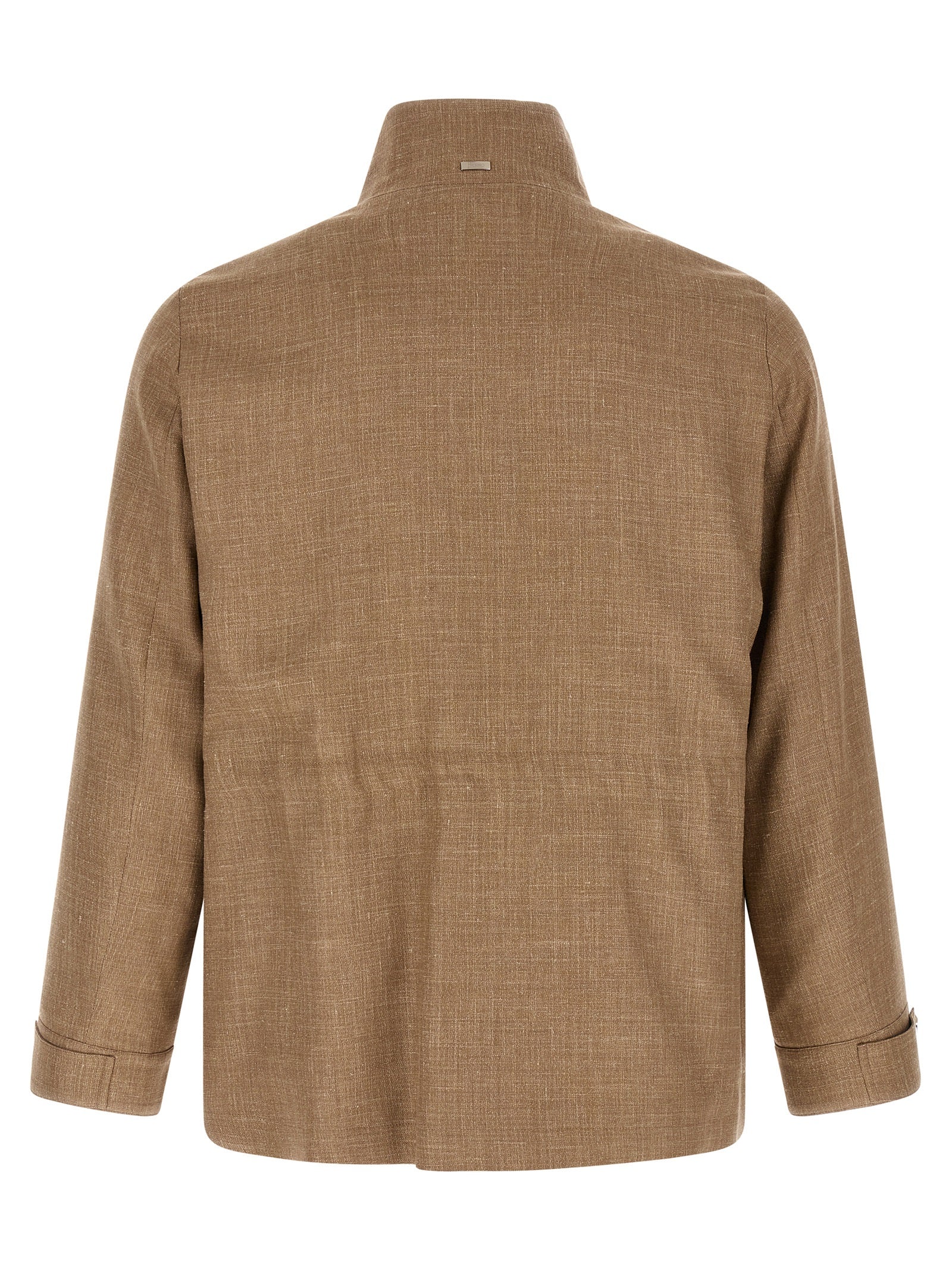 Herno 47% wool jacket in beige — view 2