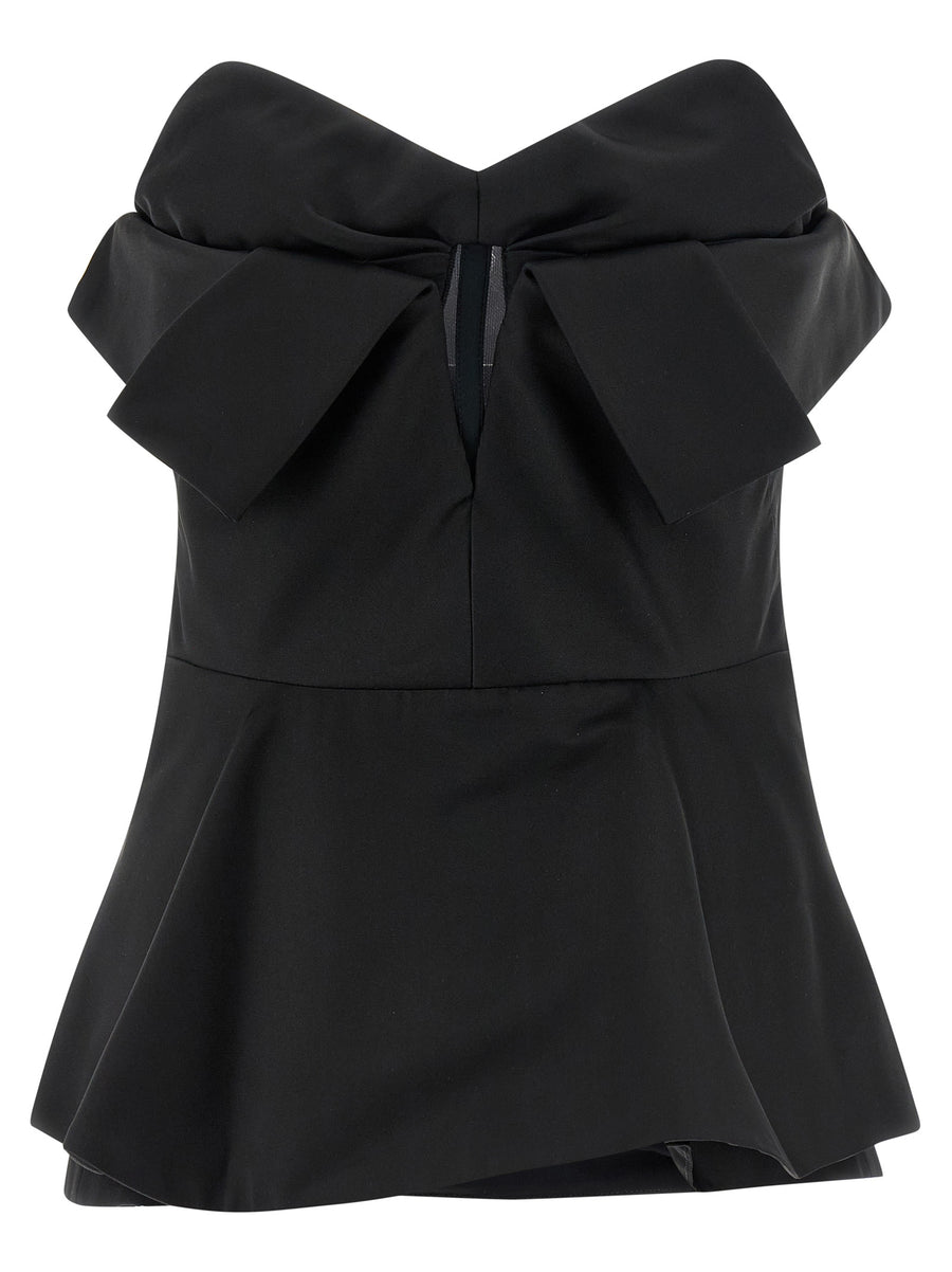 Alexander McQueen 61% polyester bodysuit in black
