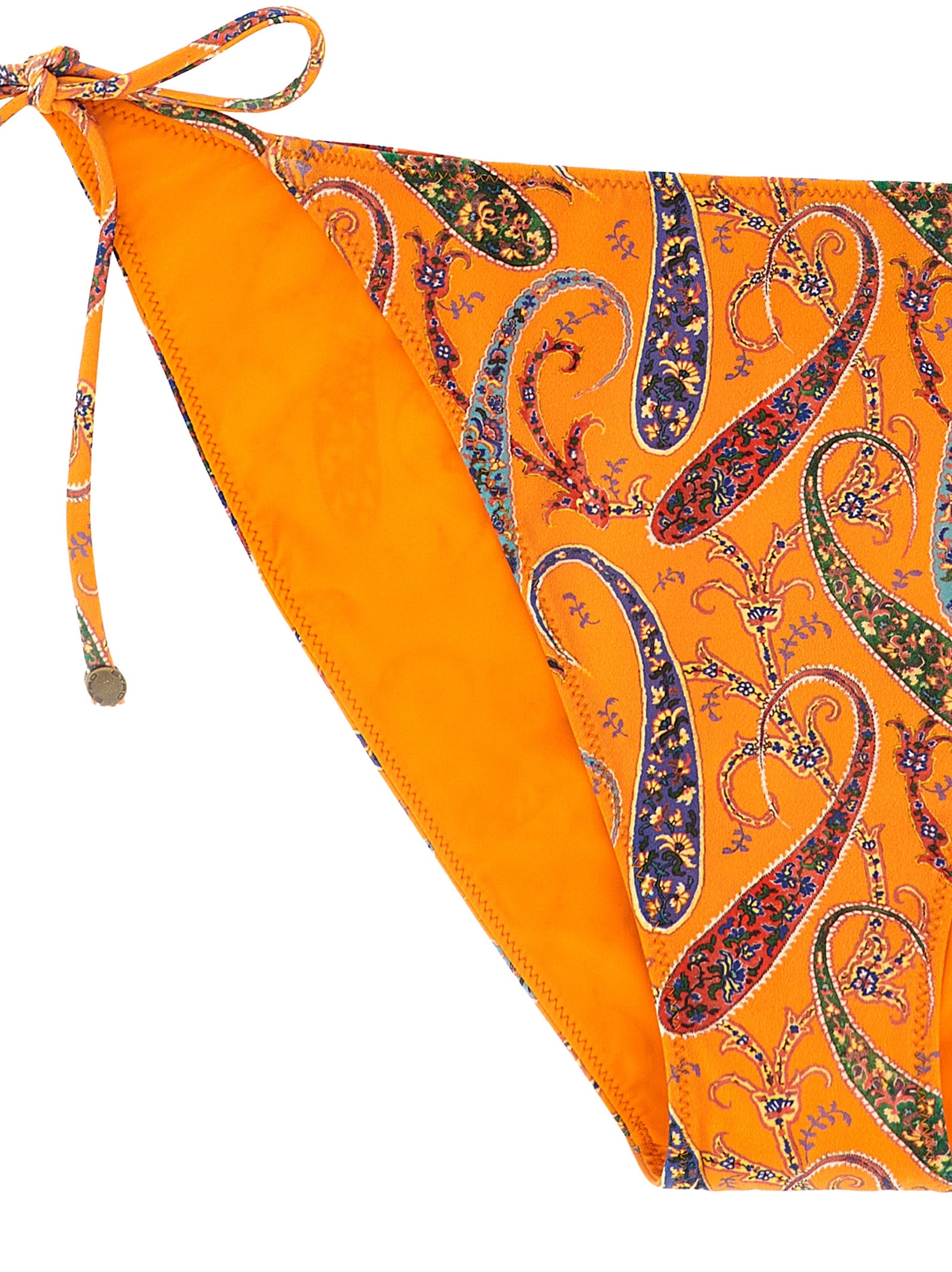 Etro 72% polyamide bikini in orange — view 3