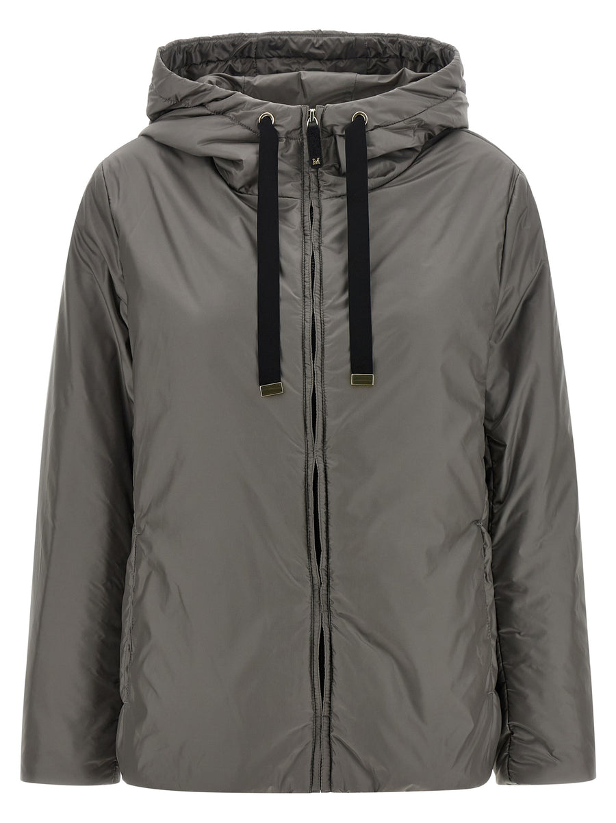 Max Mara 100% Polyester down jacket in gray