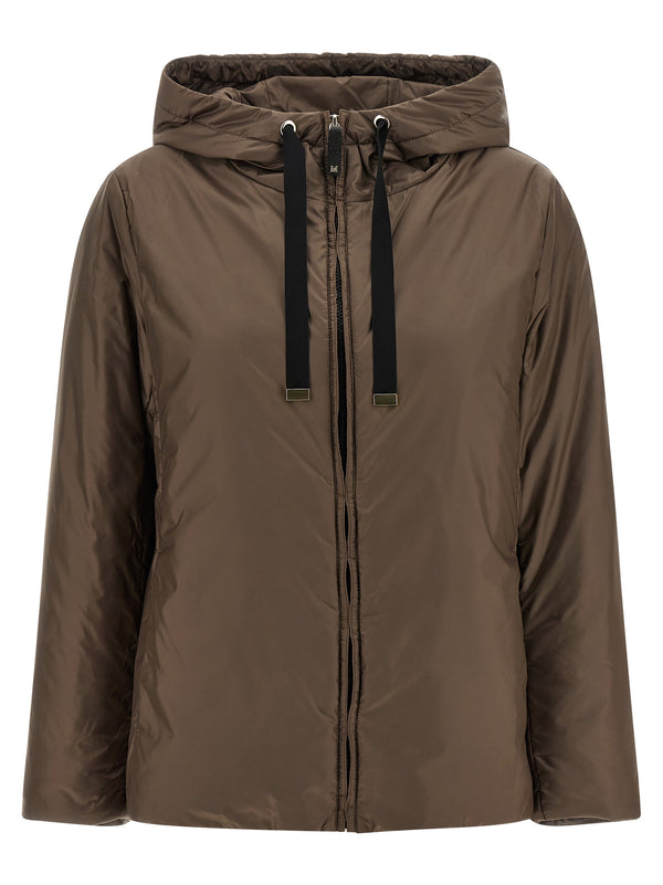 Max Mara 100% Polyester down jacket in brown