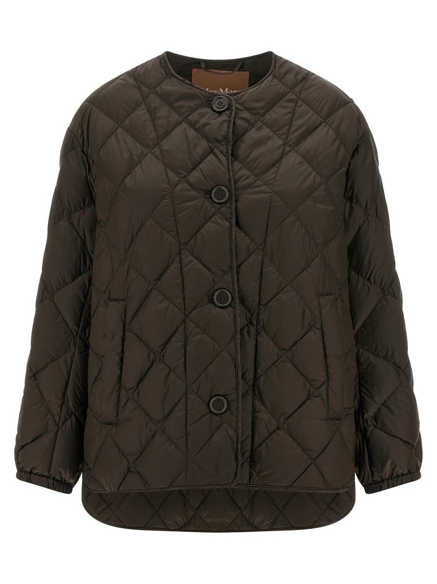 Max Mara 100% Polyamide down jacket in brown