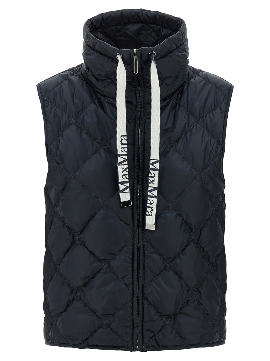 Max Mara 100% Polyamide vest in blue