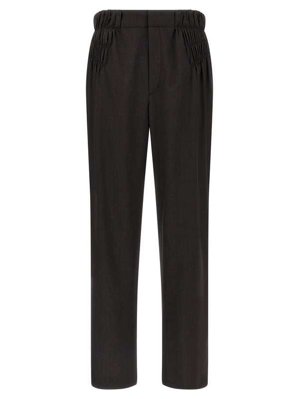 Kiko Kostadinov 100% virgin wool trousers in brown