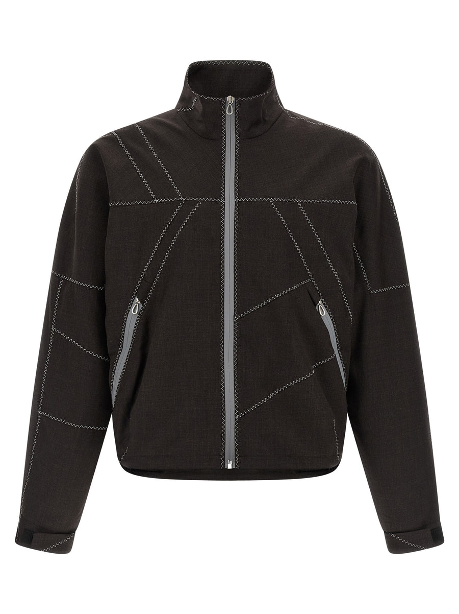 Kiko Kostadinov 100% virgin wool jacket in brown