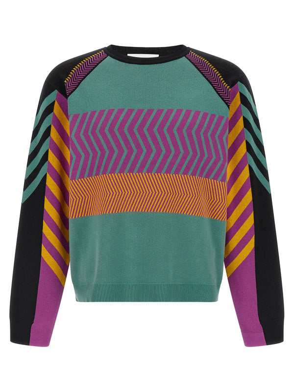 Kiko Kostadinov 100% Cotton sweater in multicolor