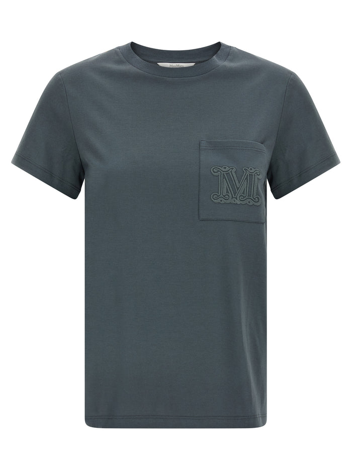 Max Mara 100% cotton t-shirt in gray