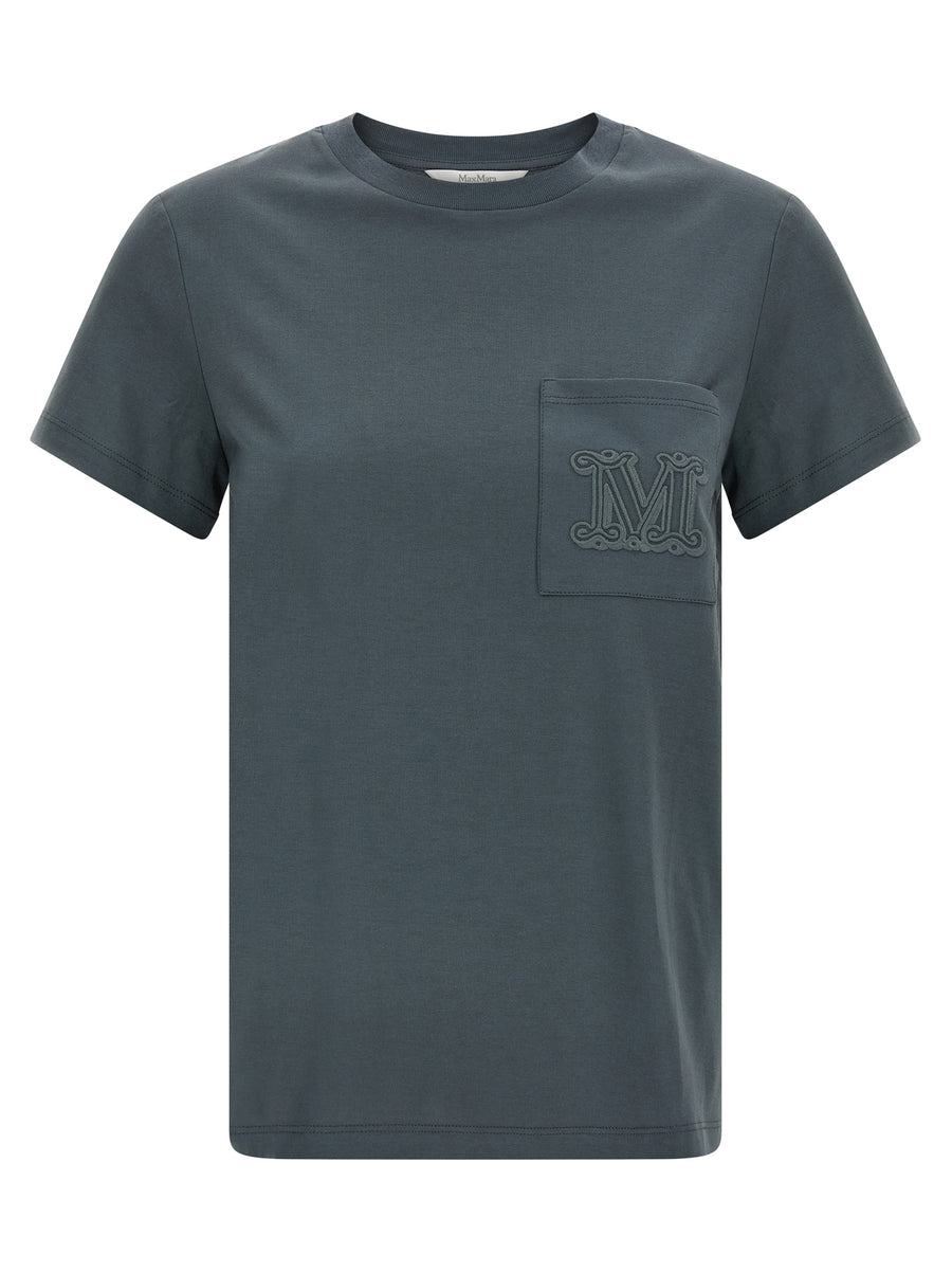 Max Mara 100% cotton t-shirt in gray