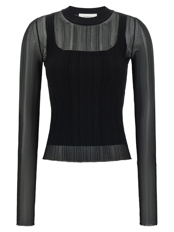 Sportmax 72% viscose sweater in black