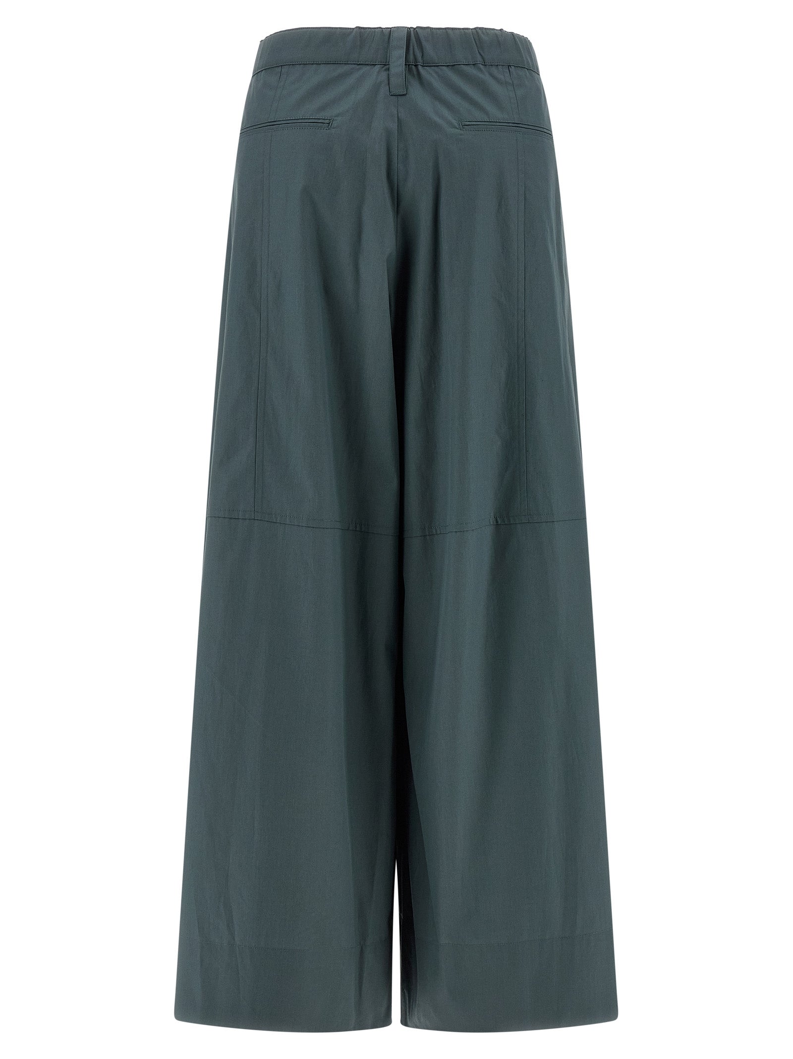 'S Max Mara 100% Cotton trousers in blue — view 2