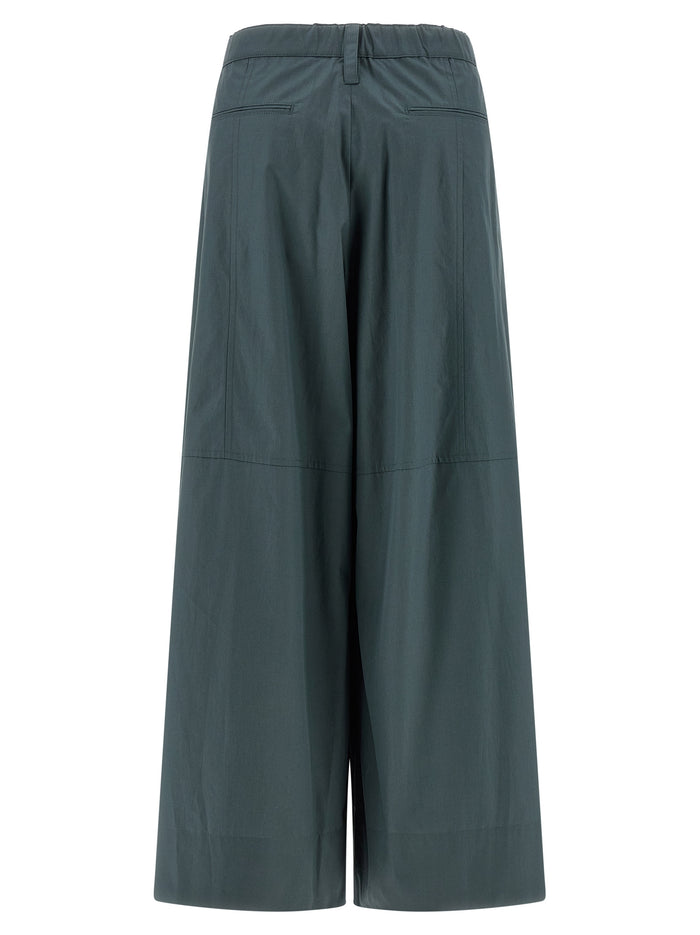 'S Max Mara 100% Cotton trousers in blue — view 2