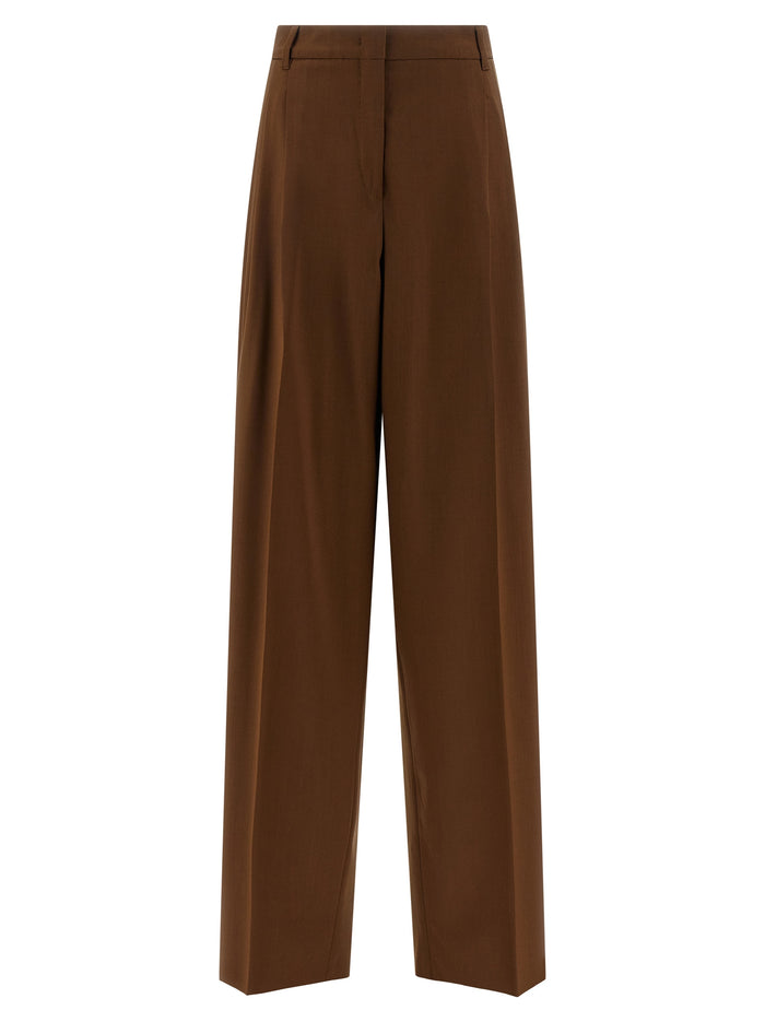Max Mara 100% Virgin Wool trousers in brown