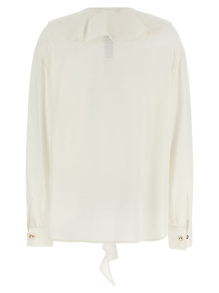 Max Mara 100% silk blouse in white — view 2
