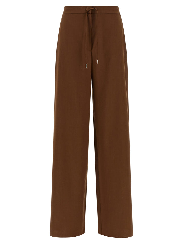 Max Mara 100% Virgin Wool trousers in brown