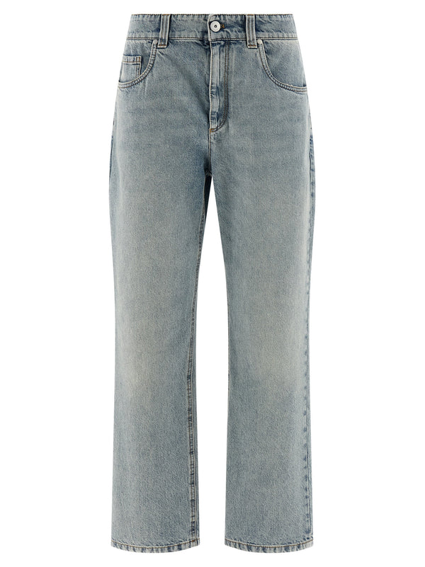 Brunello Cucinelli 100% cotton jeans in blue