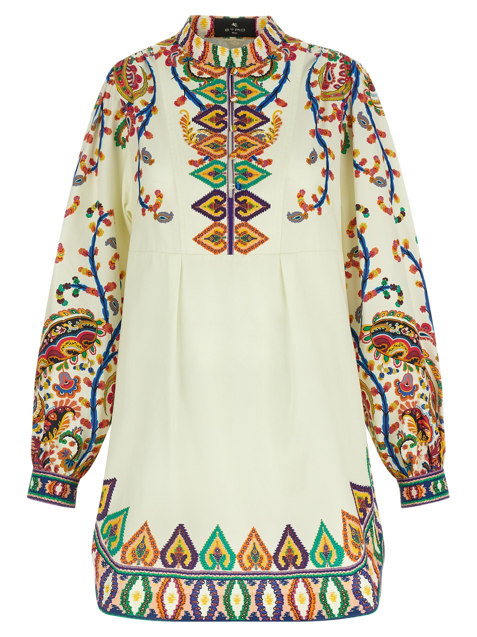 Etro 100% cotton tunic in multicolor
