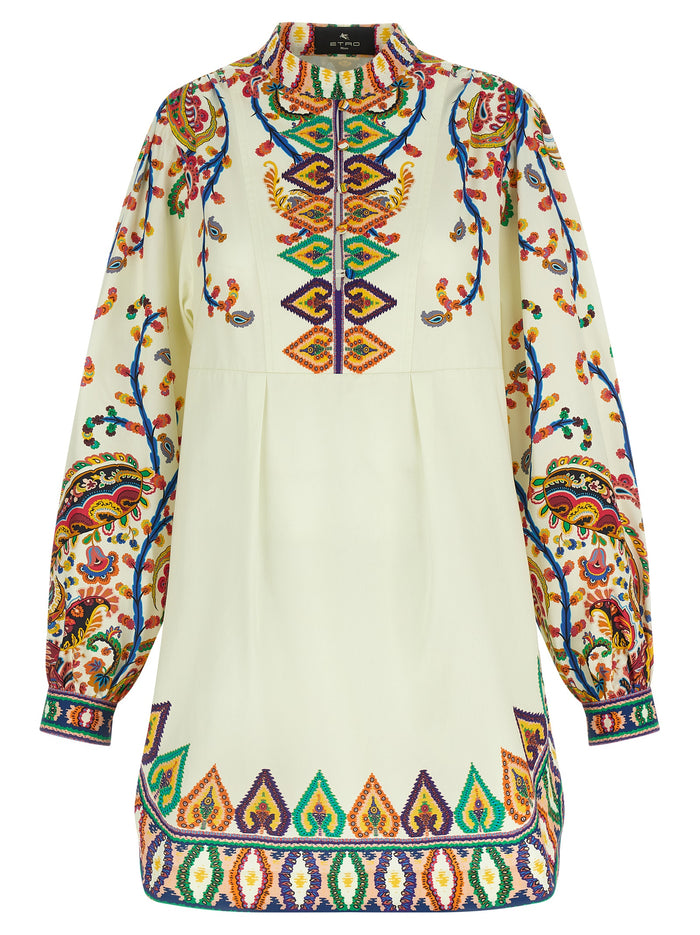 Etro 100% cotton tunic in multicolor