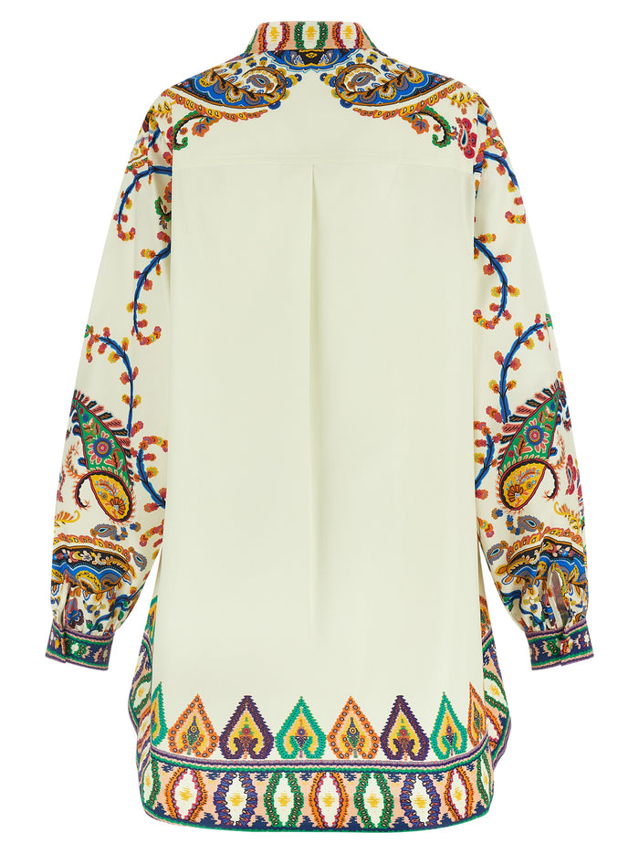 Etro 100% cotton tunic in multicolor — view 2