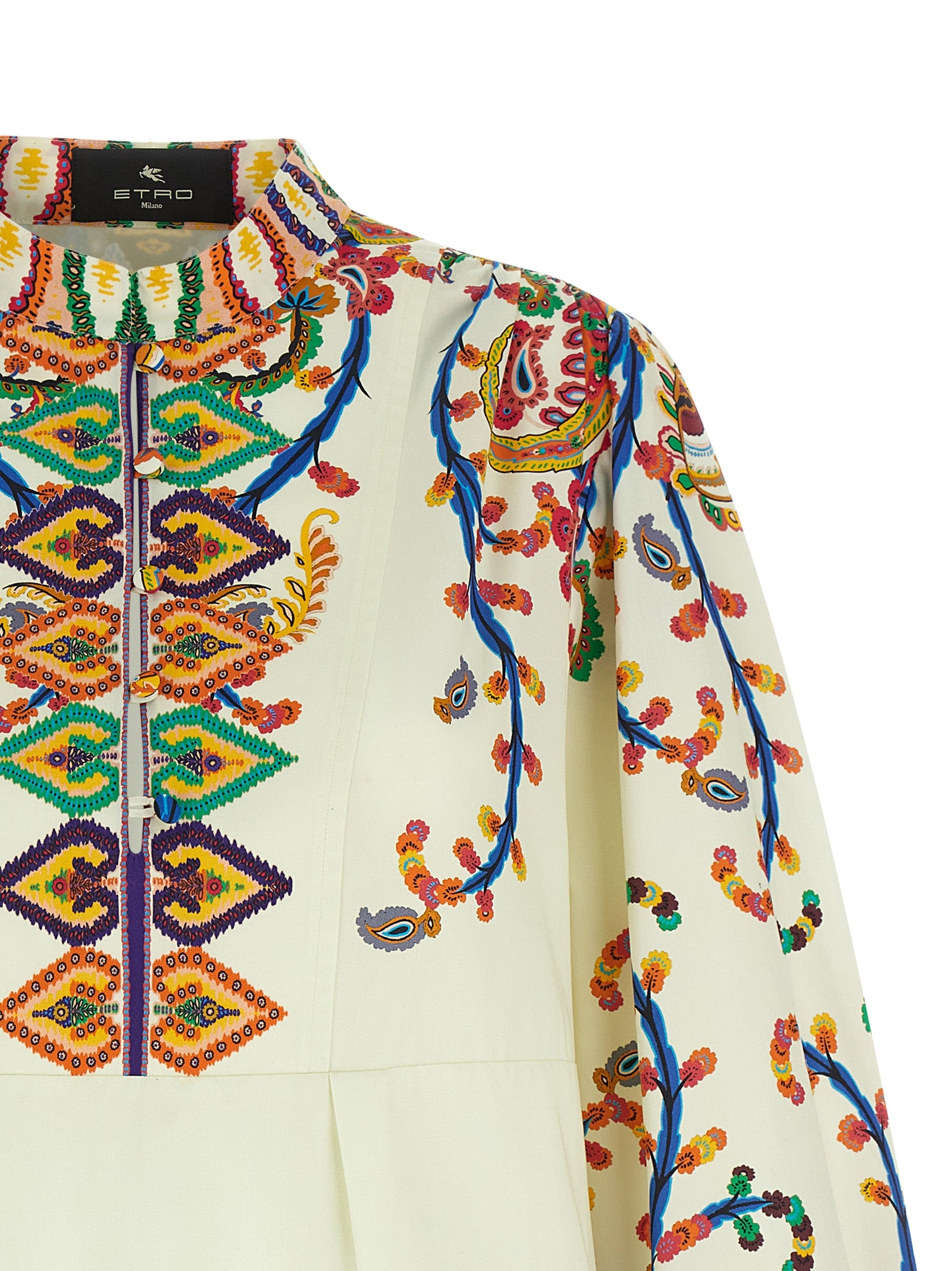 Etro 100% cotton tunic in multicolor — view 3