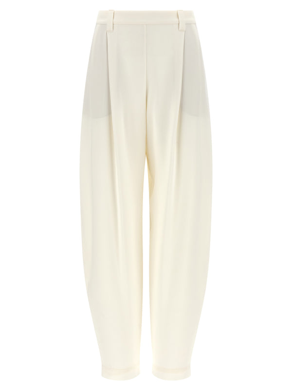 Brunello Cucinelli 72% Viscose trousers in beige