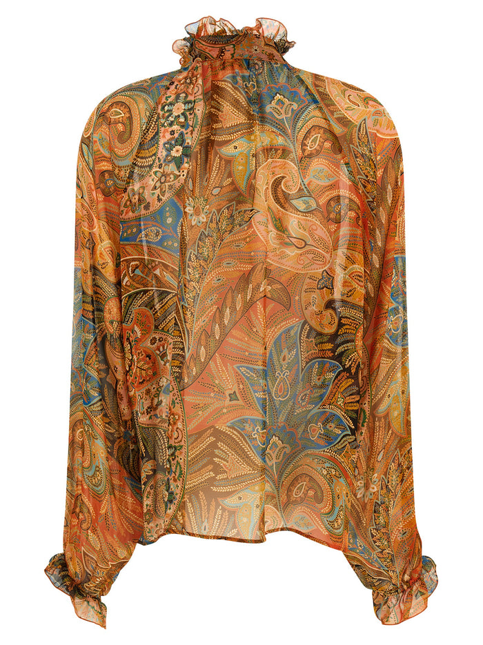 Etro 100% Silk blouse in multicolor — view 2