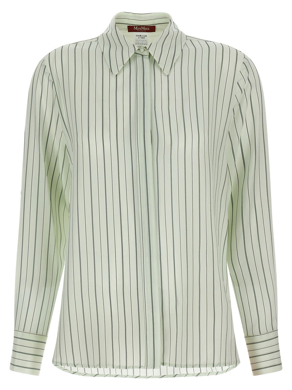 Max Mara 100% Silk blouse in green