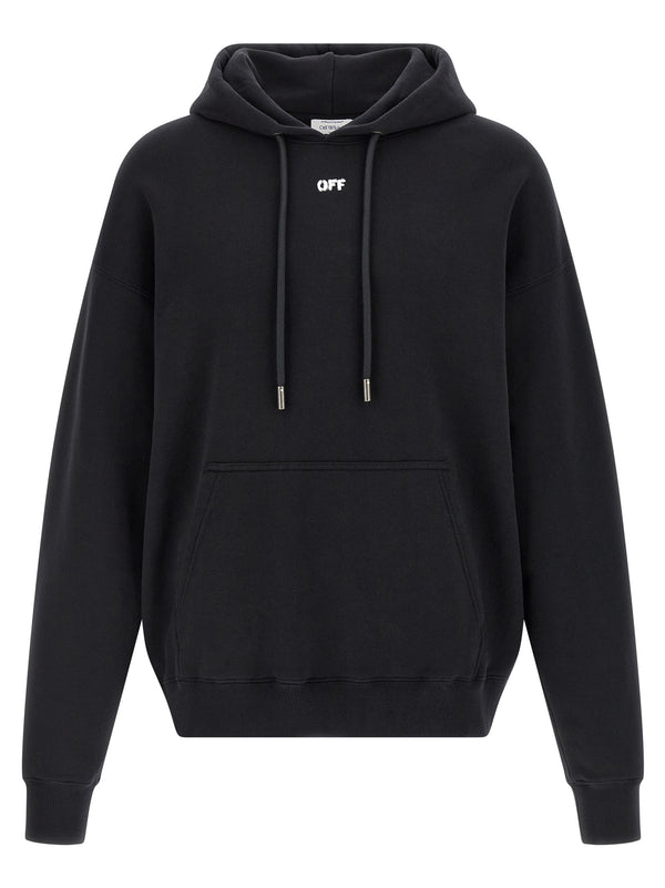 Off-White 100% Cotton hoodie in black