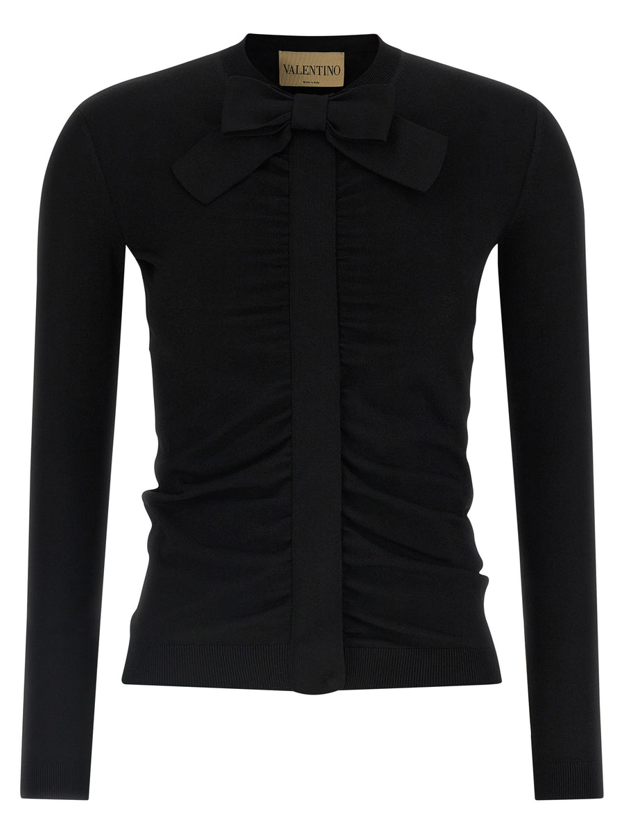 Valentino Garavani 83% viscose cardigan in black