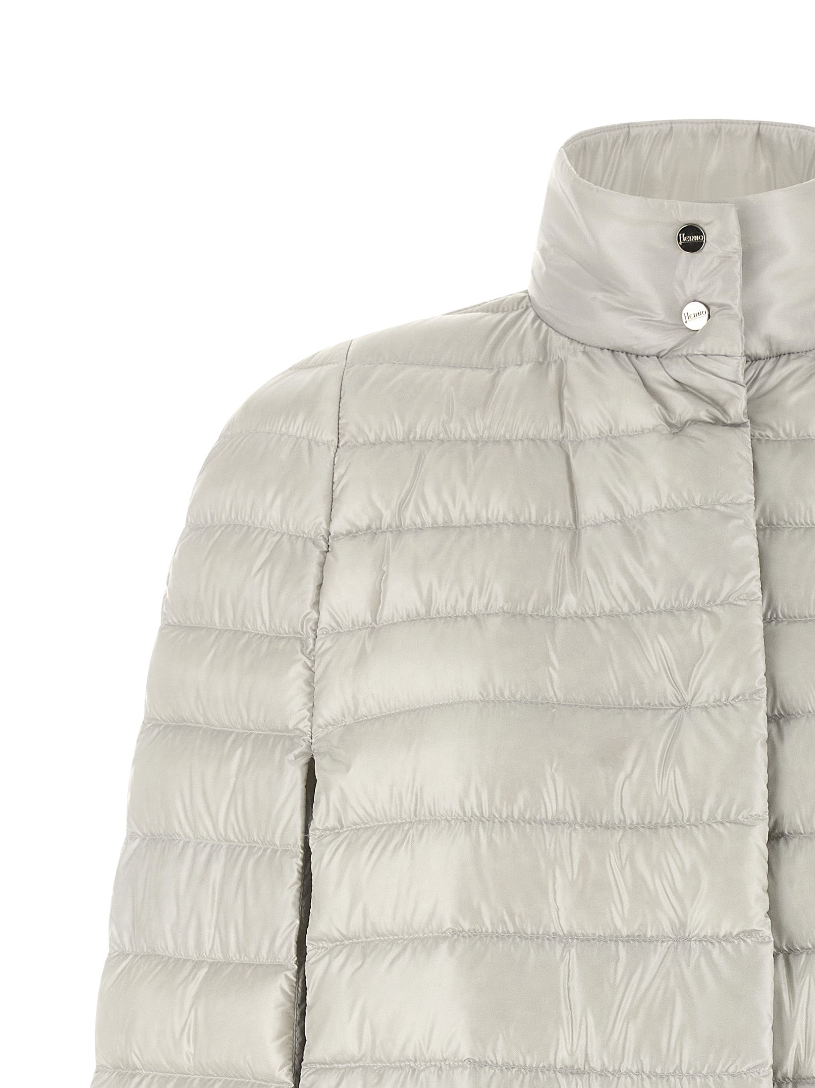 Herno 100% polyamide down jacket in gray — view 3
