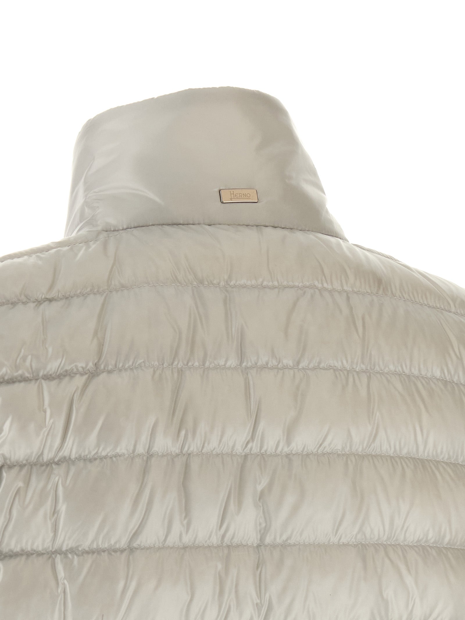 Herno 100% polyamide down jacket in gray — view 5