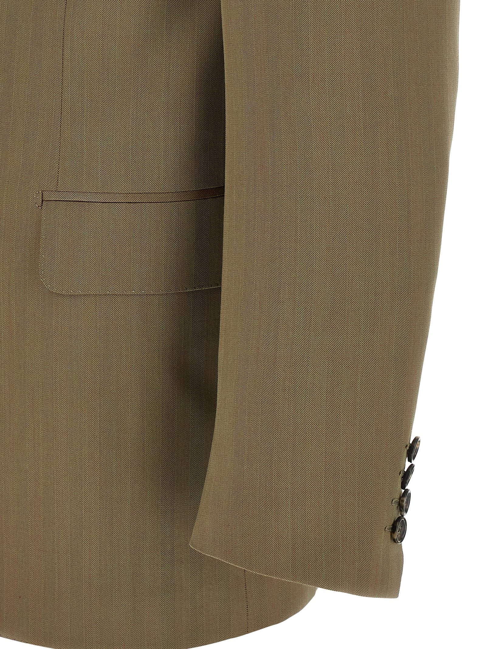 Brioni 100% Wool pant suit in green — view 3