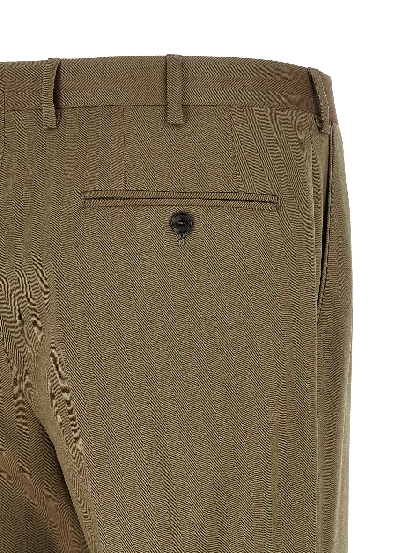 Brioni 100% Wool pant suit in green — view 6