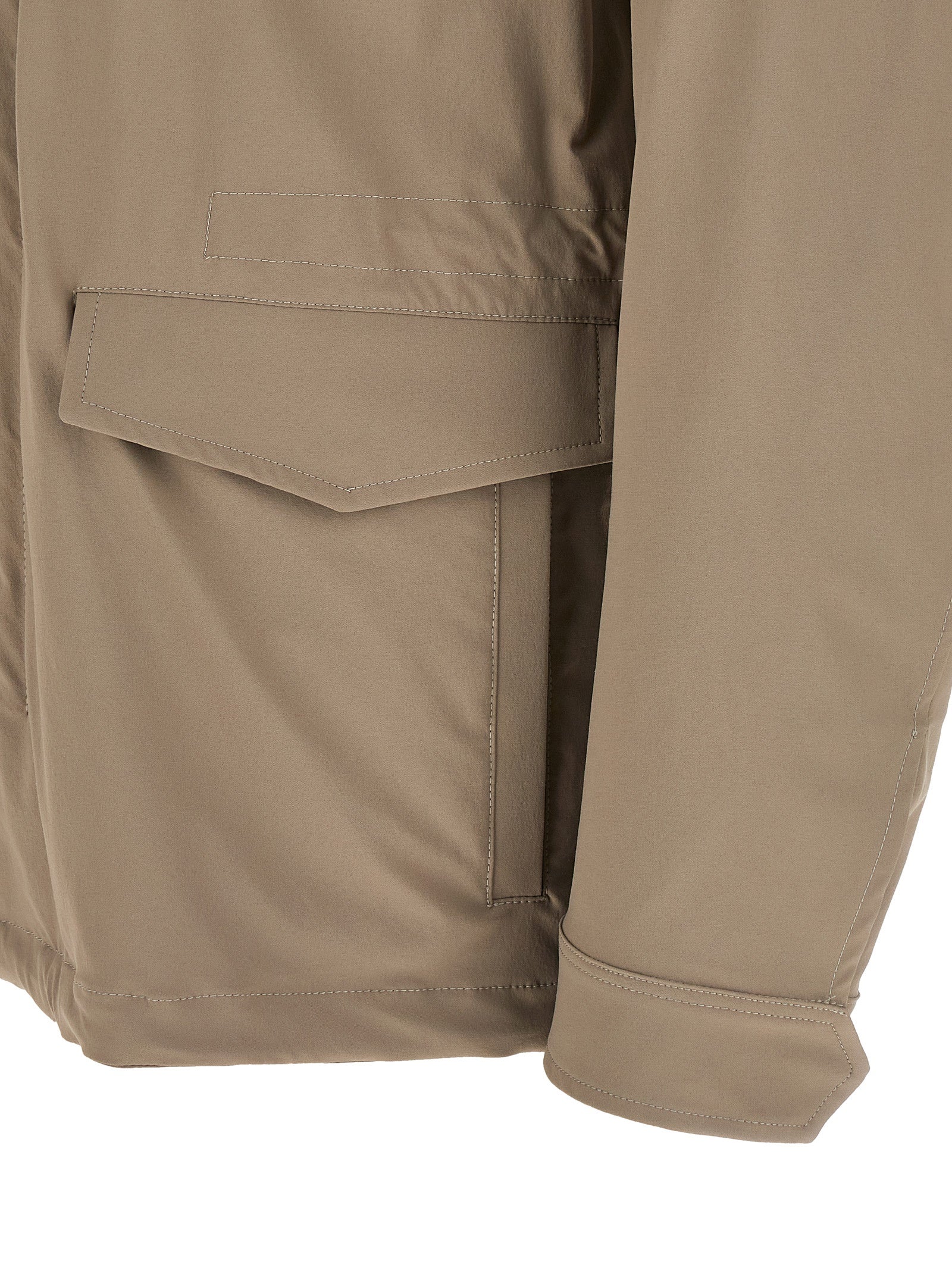 Herno 88% Polyamide jacket in beige — view 4