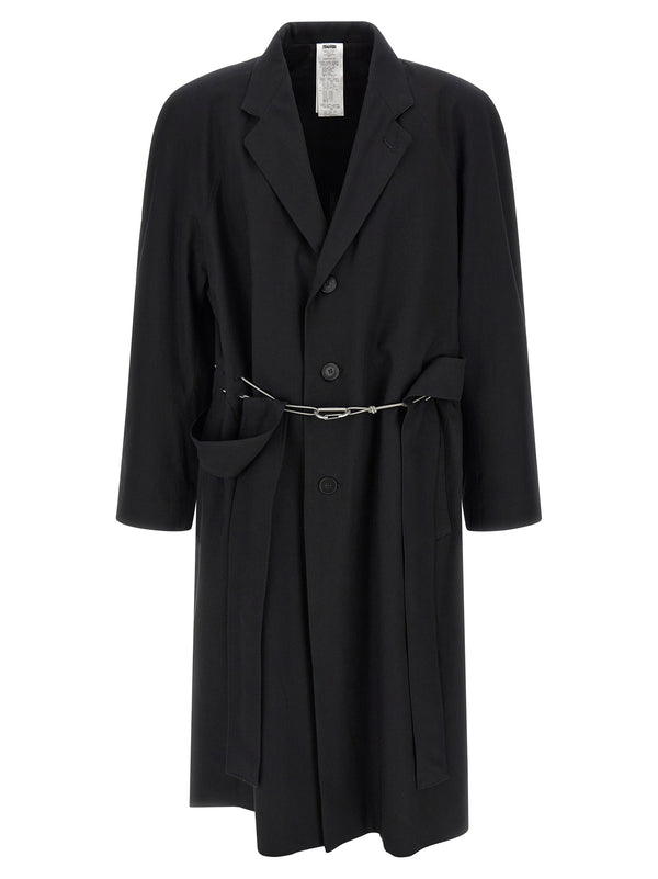 Black Cotton Coat Clothing