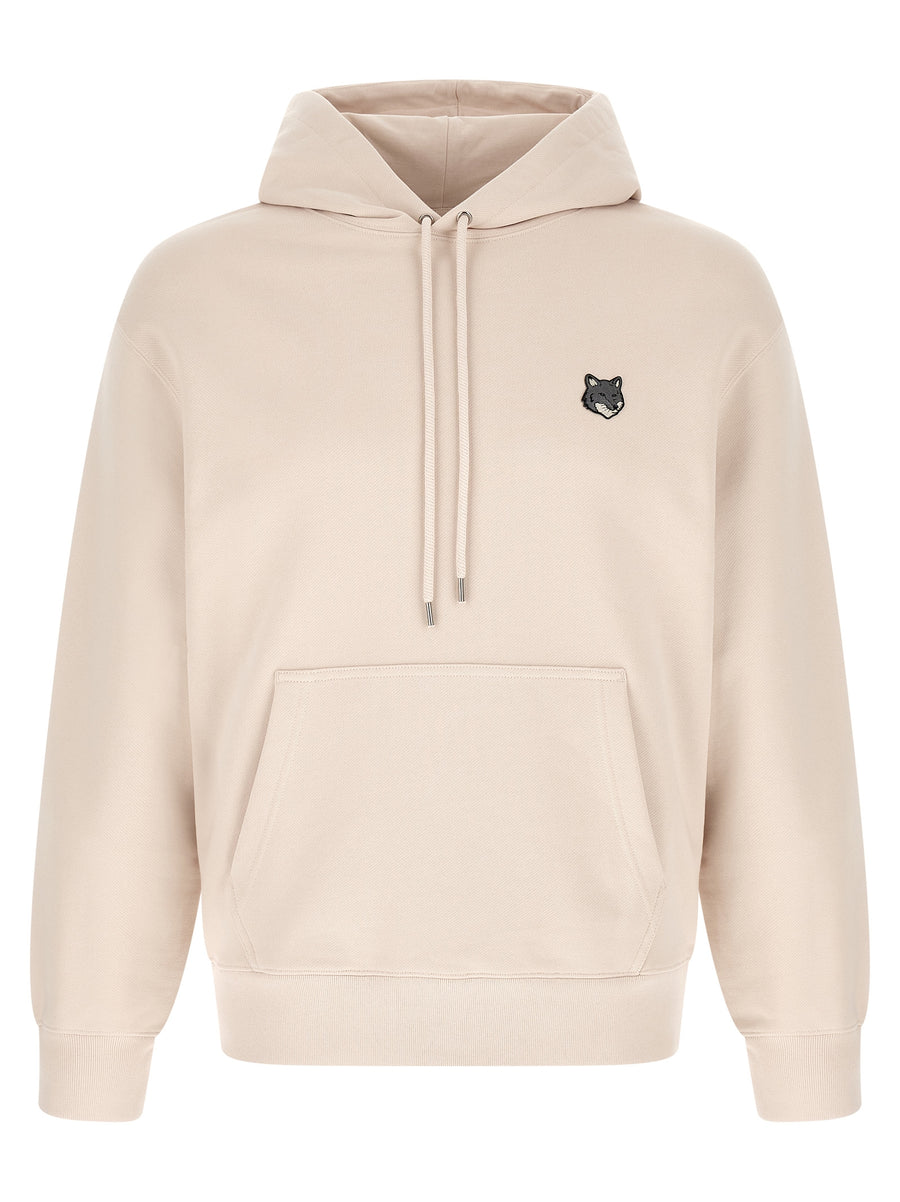 Maison Kitsuné 100% cotton hoodie in beige