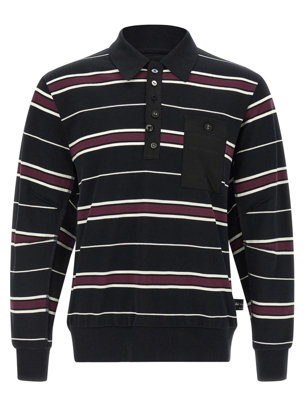 Undercover 100% cotton polo shirt in black