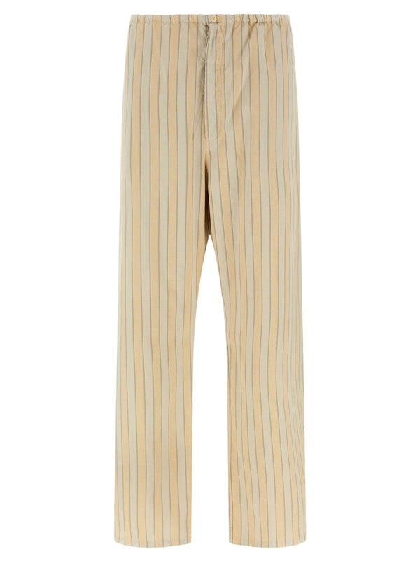 Maison Margiela 100% cotton trousers in beige