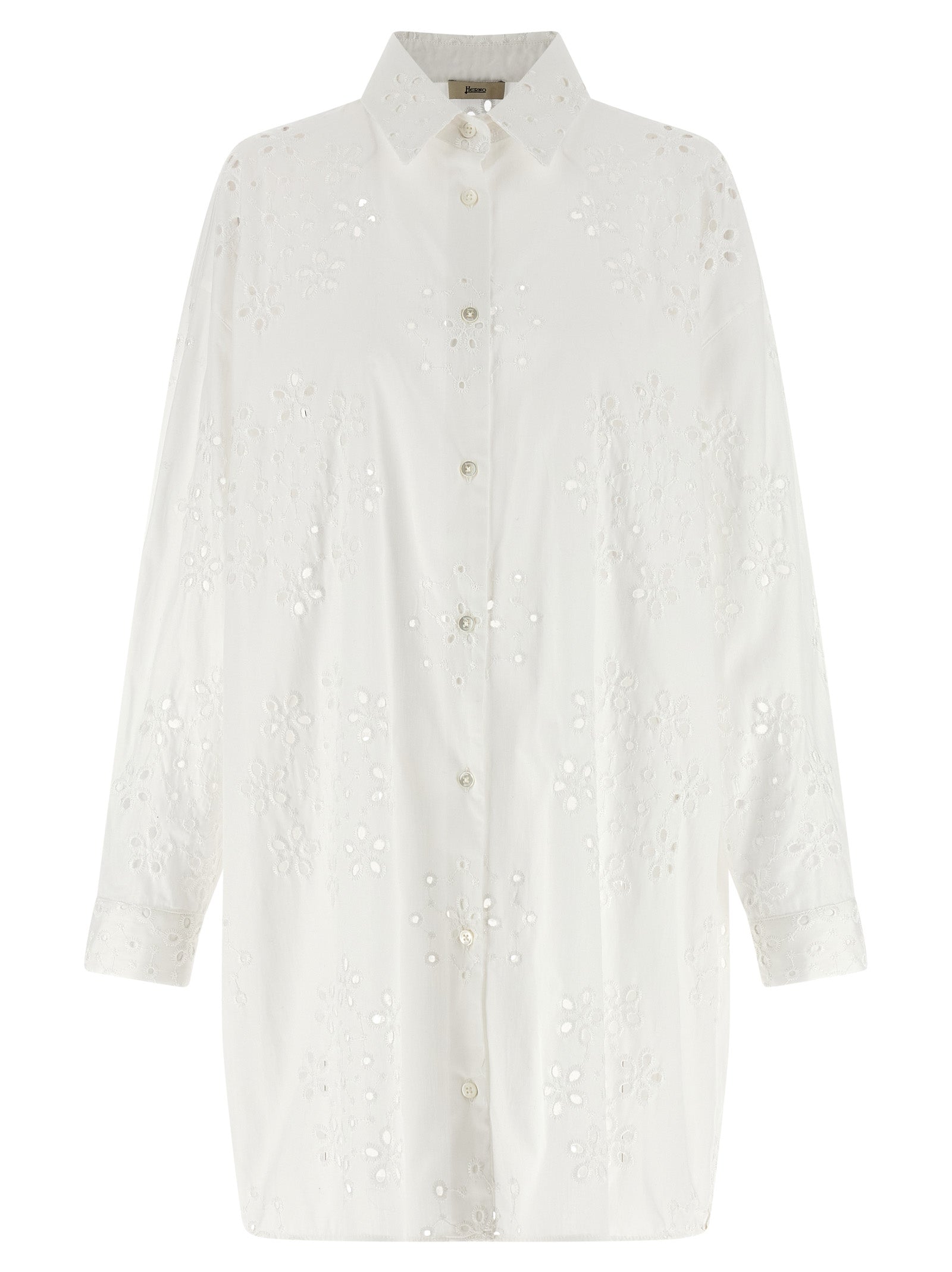 Herno 98% cotton blouse in white