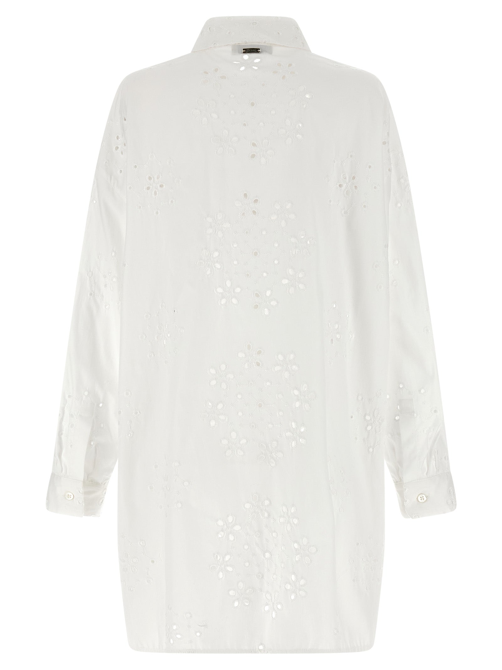 Herno 98% cotton blouse in white — view 2