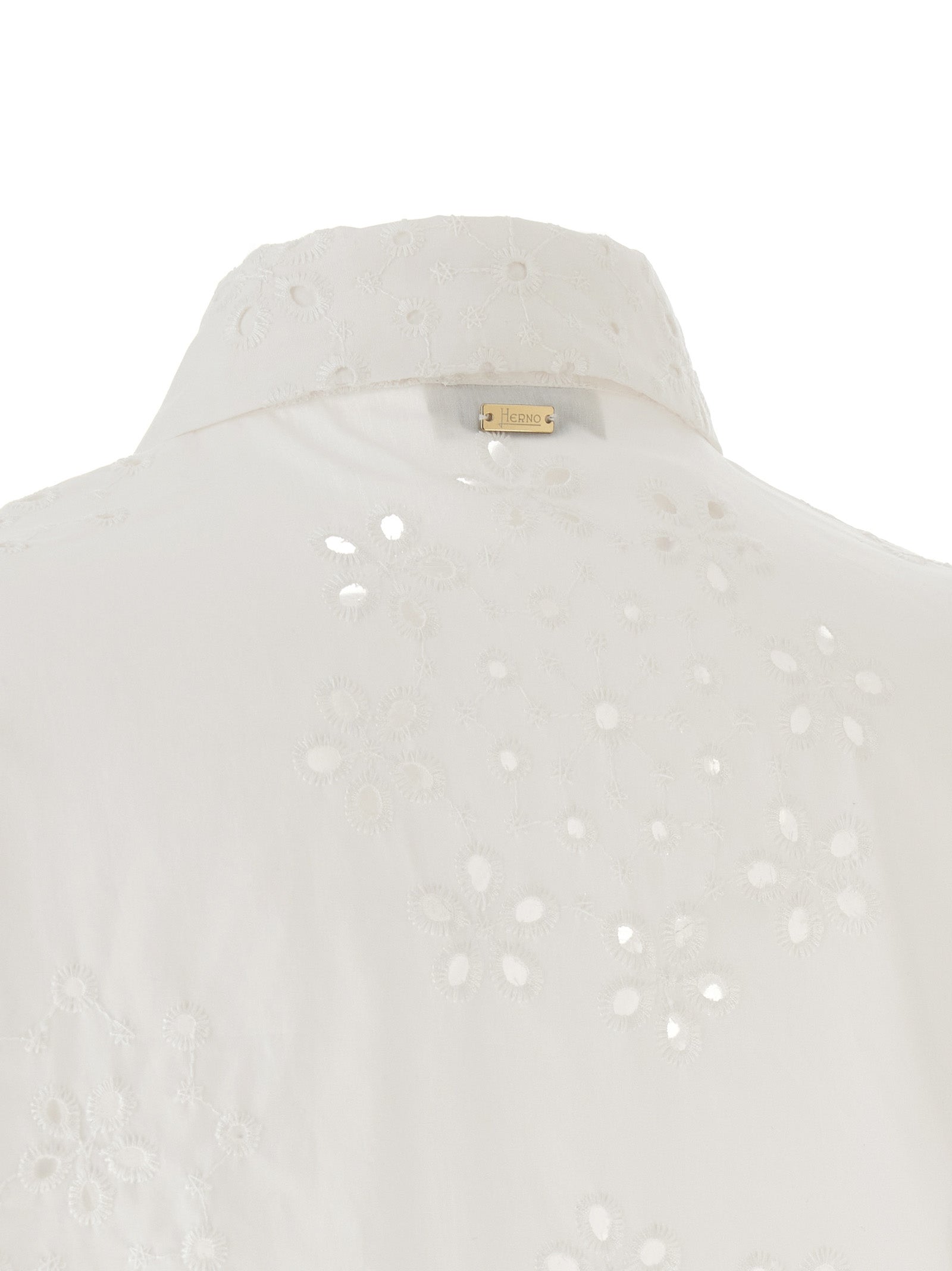Herno 98% cotton blouse in white — view 5