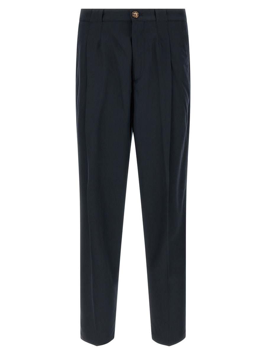 Brunello Cucinelli 100% cotton chinos in navy