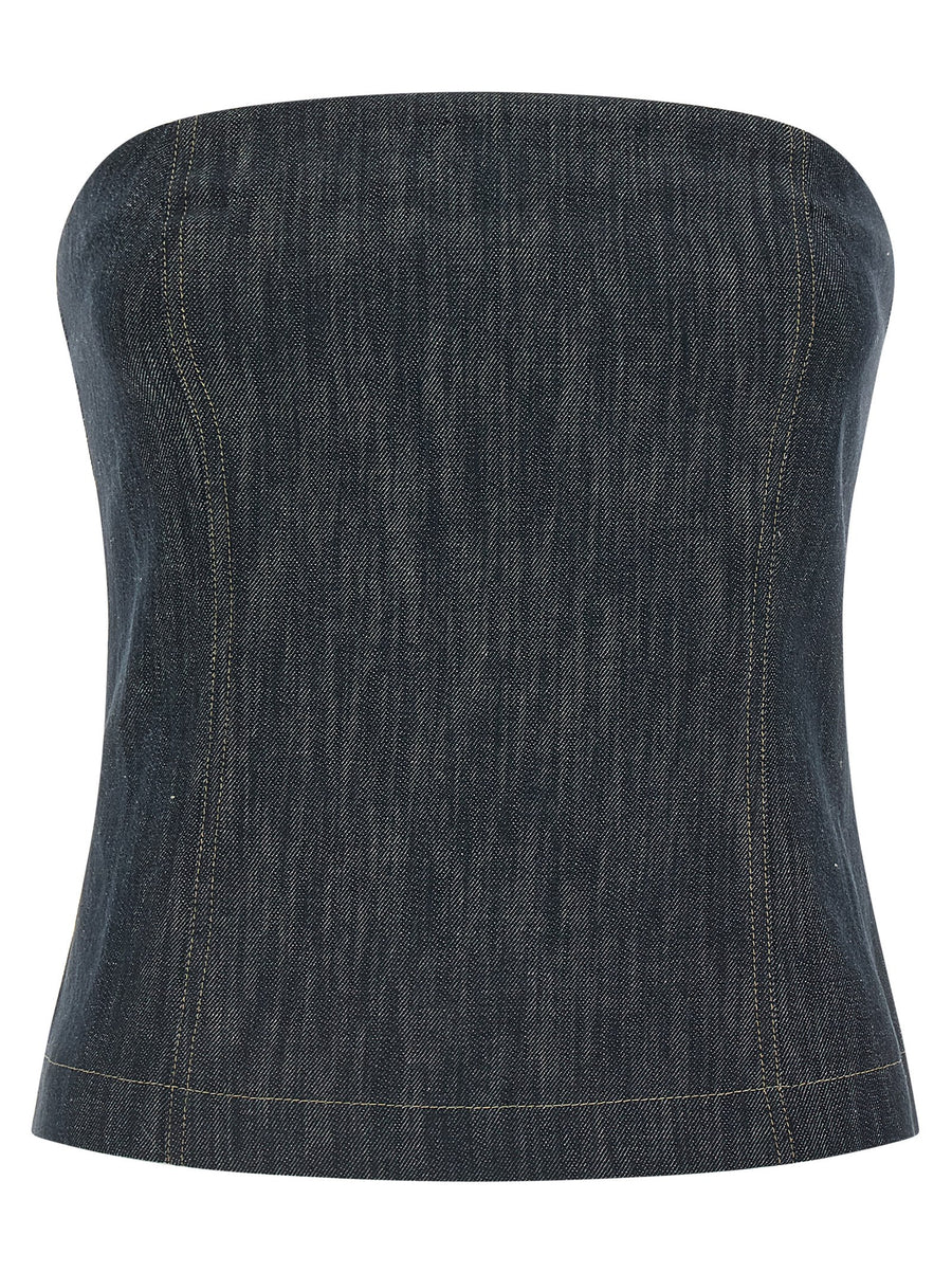 Brunello Cucinelli 100% Cotton tank top in blue